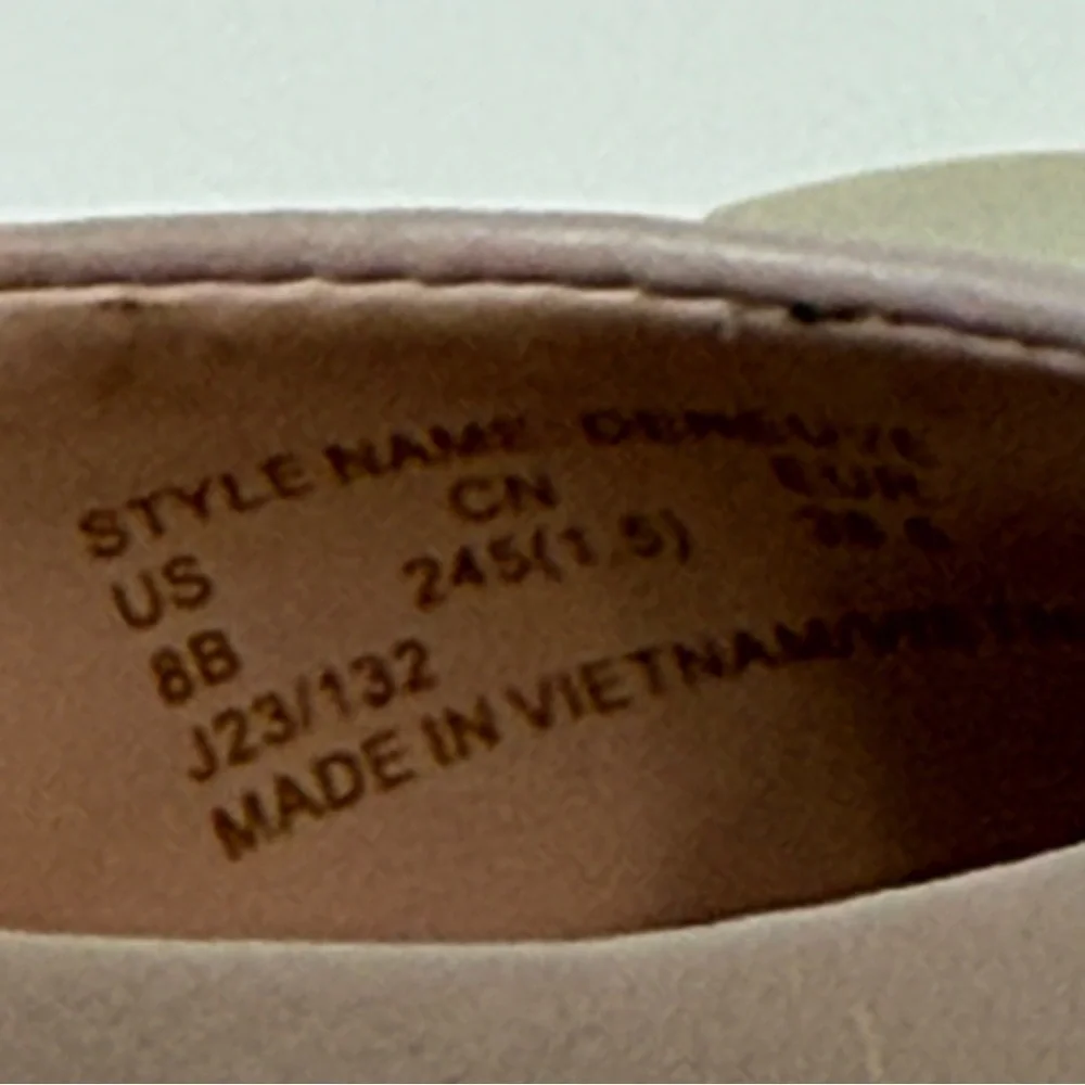Kate Spade Deneuve Blush Pink Leather Pointed Toe Ballet Flats Slip On Size 8B